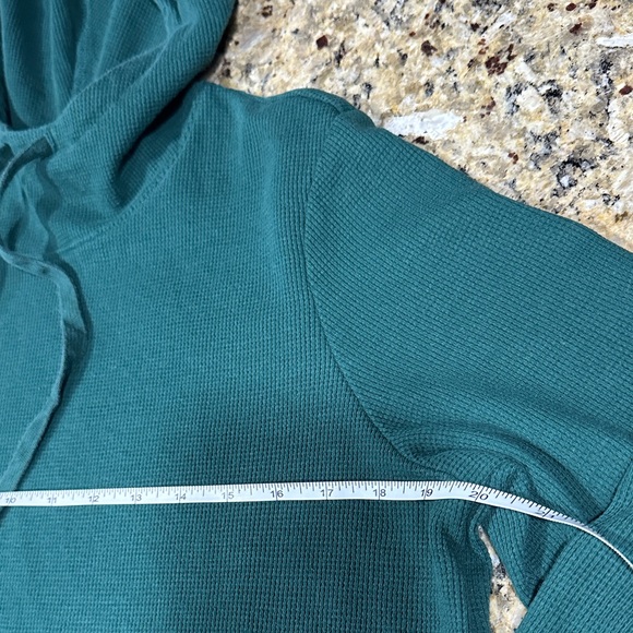 Teal Hooded Lightweight Sweatshirt - Picture 9 of 9